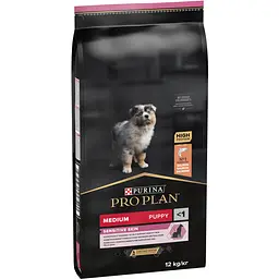 Сухий корм Purina Pro Plan Medium Puppy <1 Sensitive Skin для цуценят середніх порід з чутливою шкірою з лососем 12 кг (12367295) - мініатюра 3