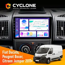 Штатна магнітола Peugeot Boxer 2011+ Cyclone C9-011 4x64 DSP Cyclone (НФ-00007101)