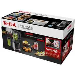 Блендер стаціонарний Tefal InfinyMix+ 1600 Вт чаша 1750 мл стакан 600 мл сріблясто-чорний (BL91HD31) - мініатюра 10