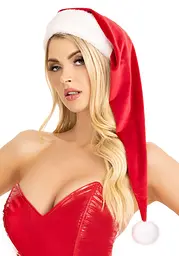 Шапка Санти Leg Avenue Long velvet plush Santa hat - мініатюра 1
