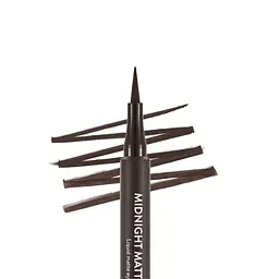 Підводка-фломастер для повік Flormar Midnight Matte Eyeliner коричнева - мініатюра 3