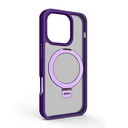Чехол для Apple iPhone 16 Pro, Unit Stand, фиолетовый, MagSafe, противоударный защитный чехол-панель с подставкой, поддержкой магнитных держателей и беспроводной зарядки, защита всего корпуса, силикон + поликарбонат, ArmorStandart (ARM78741)
