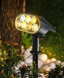 Садовий LED-світильник на сонячній батареї Color Gradient Solar Spot Lawn Light