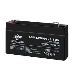 Акумулятор AGM LPM 6V - 1.3 Ah - мініатюра 3