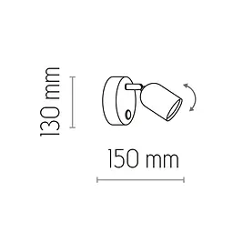 Світильник-спот TK Lighting TOP Black/White 6271 - мініатюра 5