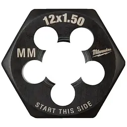 Плашка шестигранна MILWAUKEE, М12-1.50мм