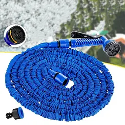 Шланг для поливу садовий Workpro Magic Hose 45м, Шланг-Xhose, що розтягується, для саду та городу з розпилювачем (синій / зелений ) - мініатюра 8