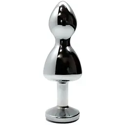 Металева анальна пробка Wooomy Lollypop Double Ball Metal Plug Red S - мініатюра 2
