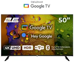 Телевізор 50" LED 4K 60Hz Smart Google TV Black 2E teh0018417