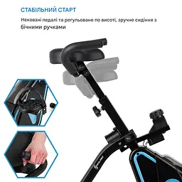 Велотренажер Capital Sports Azura Desk Bike 100 кг (10035534) - мініатюра 5