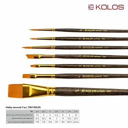 Набір пензлів Kolos 7061 - мініатюра 3