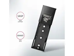 Кишеня для накопичувача AXAGON Thin Screwless (EEM2-GTS2) - мініатюра 5