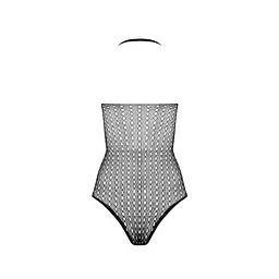 Бодістокінг із декольте Passion BS088 black імітація корсетного шнурівки One size - мініатюра 6