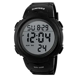 Наручний годинник чоловічий Skmei 1068 Black, 1068BK (12256)