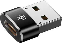 Адаптер Baseus USB Male to Type-C Female Adapter Converter black (CAAOTG-01) - мініатюра 3