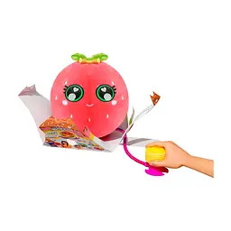 М'яка іграшка Biggies серії Little Foodies - Полуниця (надувна іграшка, насос) (BIG002-ST) - мініатюра 4