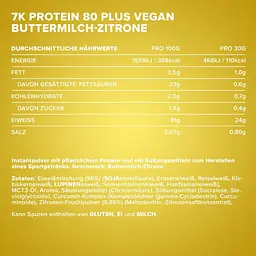 Протеїн IronMaxx Vegan Protein 7k - 80 Plus Пахта-Лимон 500 г - мініатюра 5