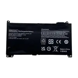 Акумулятор до ноутбука HP ProBook 450 G4 RR03XL, 40Wh (3500mAh), 3cell, 11.4V, Li-ion AlSoft (A47722)