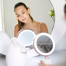 Дзеркало для макіяжу Revlon бездротове світлодіодне зі збільшенням для догляду за шкірою та зачісок - мініатюра 2