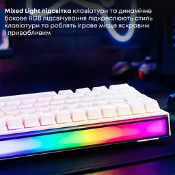 Клавіатура Ajazz NK68 Red Switch USB UA White (NK68-R-W) - мініатюра 9