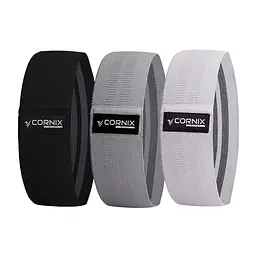 Резинки для фітнесу та спорту із тканини Cornix Hip Band набір 3 шт XR-0049 - мініатюра 1