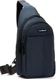 Чоловіча сумка-слінг Lanpad тканинна Синій