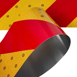 Табличка світловідбивна 14х56 см Негабаритний вантаж Основа метал 2 шт (E37) - мініатюра 2