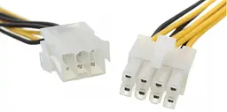 Кабель живлення для відеокарти 8pin M - 6pin M, 0.2м - мініатюра 2