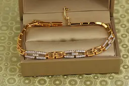Браслет Xuping Jewelry призма світла з родієм 17 см золотистий