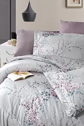 Турецька постільна білизна First Choice Cotton Satin Wisteria lilac євро - мініатюра 2