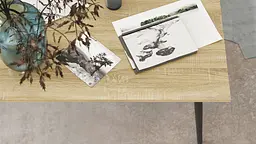 Стіл журнальний Монтана Ferrum-decor 45x100x50 Чорний метал ДСП Дуб Сонома 16 мм (FRD-106714) - мініатюра 2