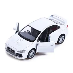 Автомодель легкова Mitsubishi Lancer Evolution X 1:36, 5 Kt5329W Білий