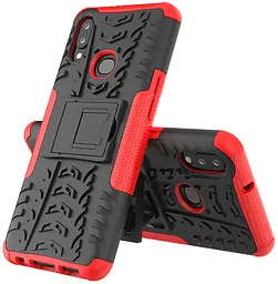 Чохол-накладка TOTO Dazzle Kickstand 2 in 1 Case Samsung Galaxy A10s Red - мініатюра 3