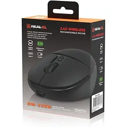 Комп'ютерна мишка Real-El RM-335W Wireless Black (EL123200055) - мініатюра 9