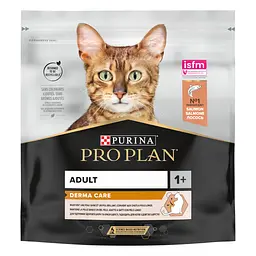 Сухой корм для котов с чувствительной кожей и от выпадения шерсти Purina Pro Plan Derma Care с лососем 400 г (12372501)