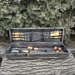 Подарунковий набір Mzavod Майстер BBQ темна текстура