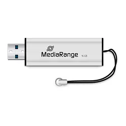 USB флеш накопичувач Mediarange 16GB Black/Silver USB 3.0 (MR915) - мініатюра 3