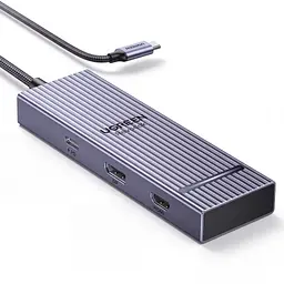 Док-станція USB-C UGREEN Revodok CM880 7 в 1 HDMI до 4K 60 Гц DisplayPort сірий (55610)