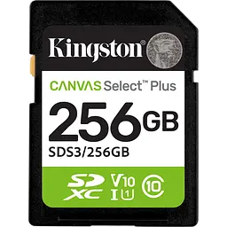 Карта пам'яті Kingston SDXC Canvas Select Plus 256GB Class 10 UHS-I V10 A1 (SDS3/256GB) [144829]