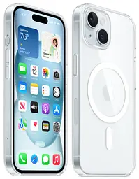 Оригінальний прозорий чохол для iPhone 15 Apple Clear Case with MagSafe (MT203ZM/A) протиударний - мініатюра 9