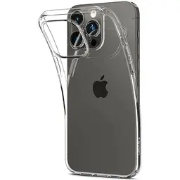 Оригінальний прозорий силіконовий чохол Spigen Liquid Crystal Flex для iPhone 14 Pro Crystal ACS04663 - мініатюра 2