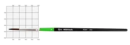 Пензель поні кругла 612 № 3 коротка ручка ROSA Studio (4823086700185)