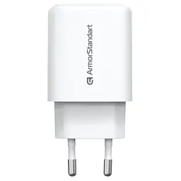 Зарядний пристрій Armorstandart 1xUSB-C + 1xUSB 20W GaN white (ARM89531) - мініатюра 5