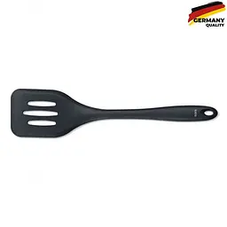 Лопатка силіконова з прорізами KELA Tom 29 см чорна (12624)