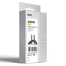Кабель ArmorStandart USB 4.0 USB-C - USB-C 240W 8K 60hz 40Gbps 1m Black (ARM81921) - мініатюра 6