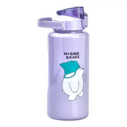 Набір пляшок для води We Bare Bears Tote Life Білий 300/700/2000 мл фіолетовий HPZSB120014V - мініатюра 5