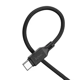 PD Кабель HOCO X90 Cool silicone charging data cable PD-to-Type-C 3A/PD60W/1m. чорний - мініатюра 2
