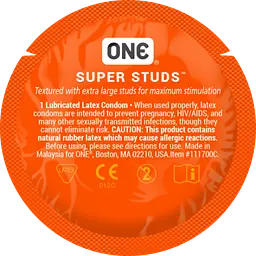 Презервативи ONE Super Studs – ультратонкі з пікантним точковим рельєфом для максимальної стимуляції, 1 шт One One Super Studs 101886 - мініатюра 3