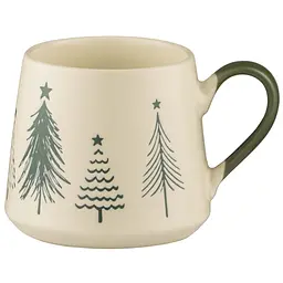 Чашка Ardesto Christmas New Year's кераміка 420 мл кремова (AR3086) - мініатюра 3
