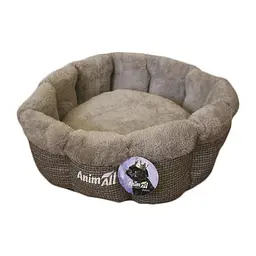 Лежак AnimAll Mary M для собак світло-сірий 60×60×17 см